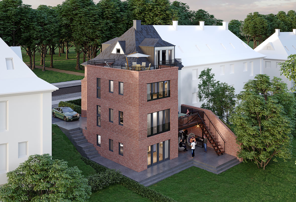 BRAWO_Projekt_Stadthaus-Bilk_Visualisierung_Vogelperspektive