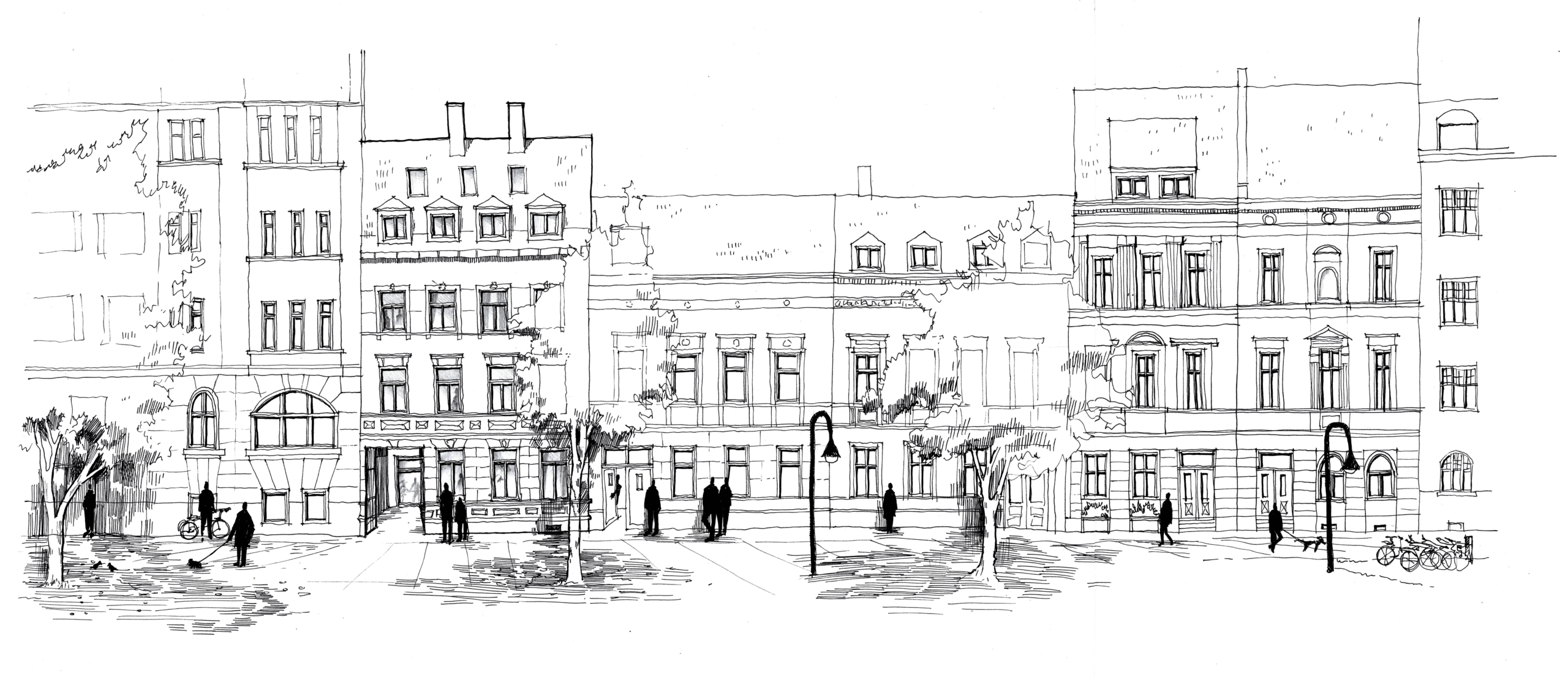 BRAWO_Arbeitsweise_Freihandzeichnen_Fassadenabwicklung